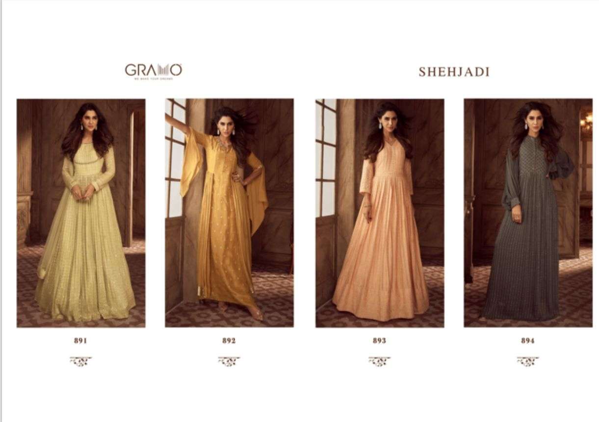 SHEHJADI GEORGETTE GOWN Kurti Wholesale catalog