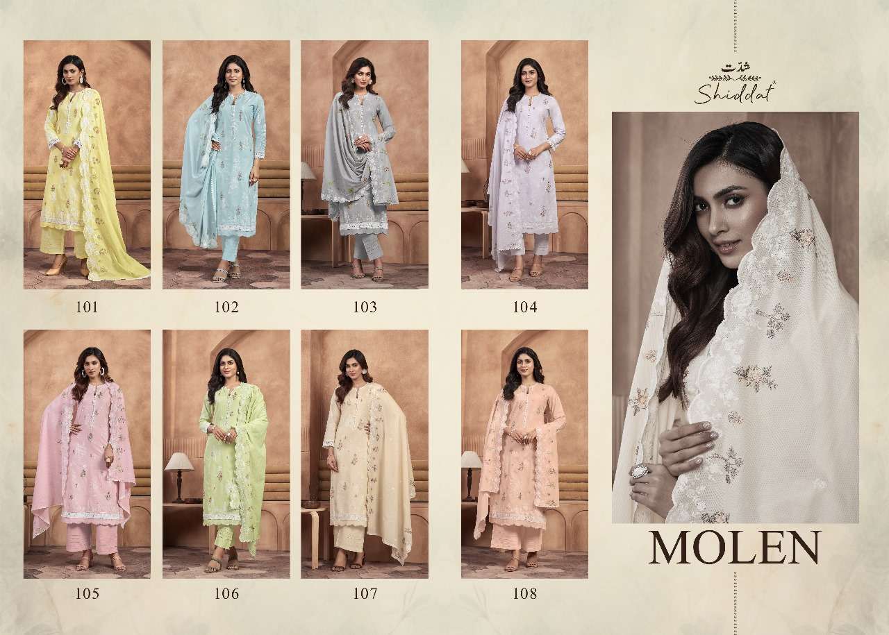 SHIDDAT MOLEN Salwar Kameez Wholesale catalog