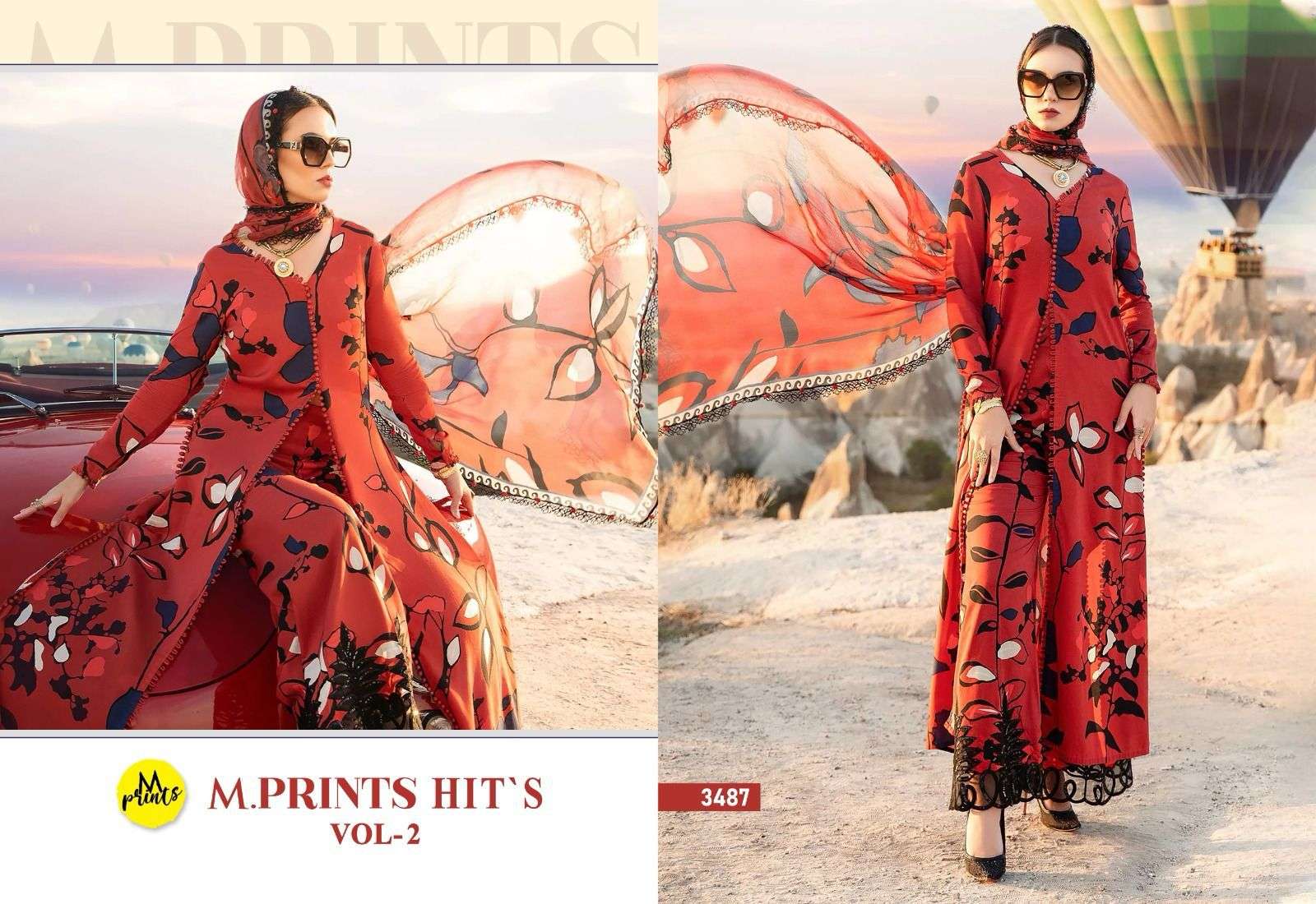 Shree M Prints Hits Vol 2 Chiffon Dupatta Salwar Suit Wholesale catalog