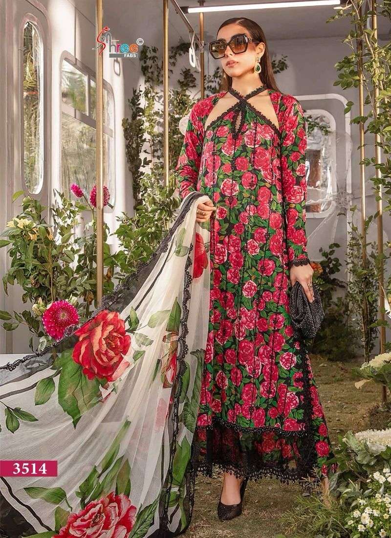 Shree Mariya B M Print Vol 16 Chiffon Dupatta Pakistani Suit Wholesale catalog