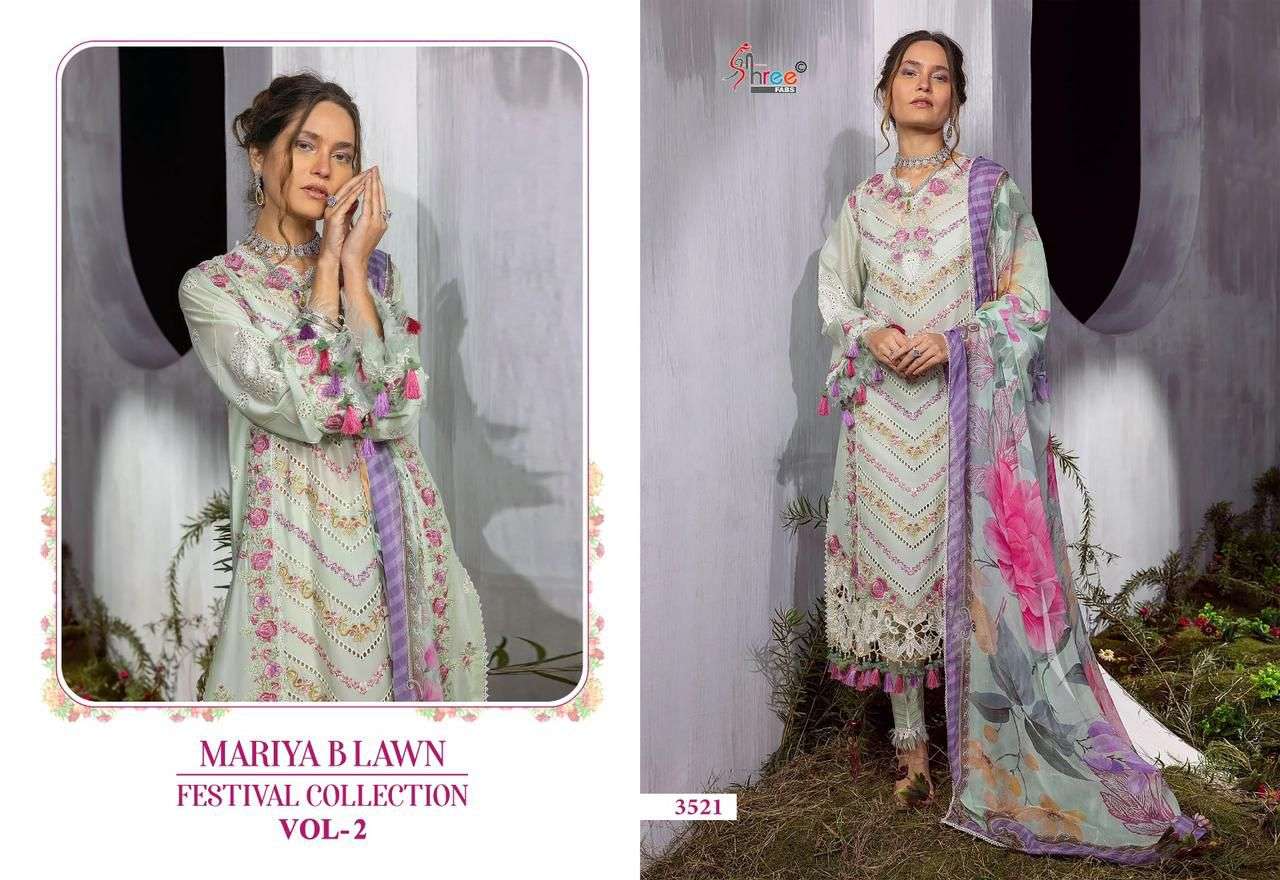 Shree Mariya B Vol 2 Chiffon Dupatta Salwar Kameez Wholesale catalog