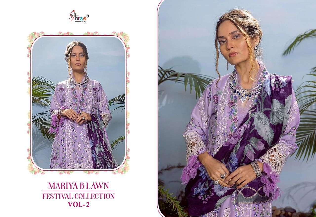 Shree Mariya B Vol 2 Chiffon Dupatta Salwar Kameez Wholesale catalog