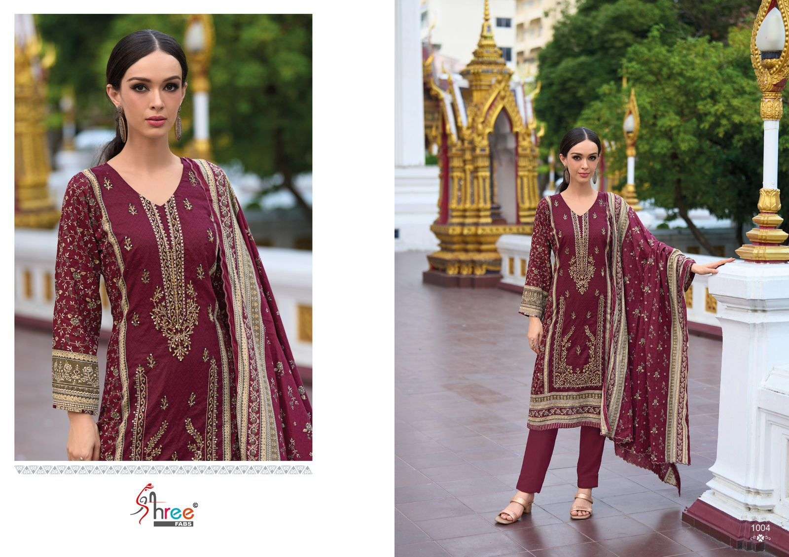 Shree Riwayat Premium Chiffon Dupatta Designer Salwar Suits Wholesale catalog