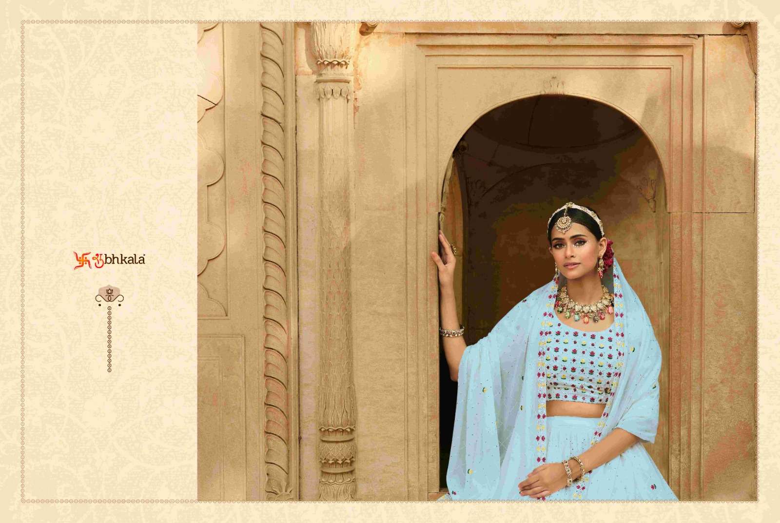 SHUBHKALA  BRIDESMAID VOL. 2171 Embroiered Semi Stitched Bridal Lehenga Choli Wholesale catalog