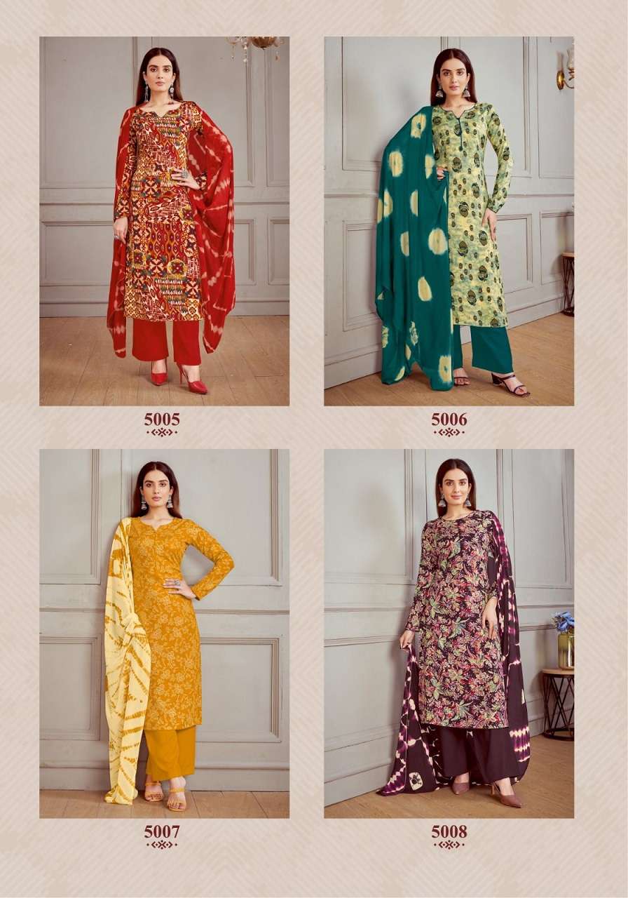 Suryajyoti Paroo Vol-5- Dress Material Wholesale Catalog