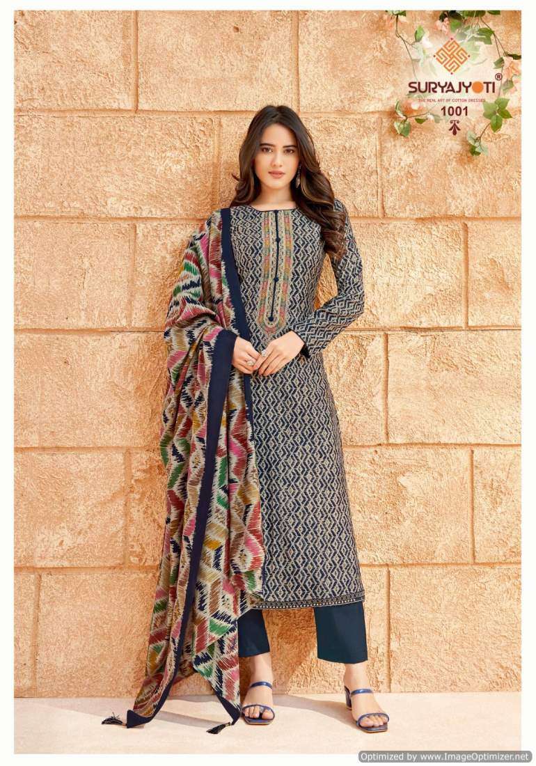 Suryajyoti Priyanka Vol-1 – Dress material - Wholesale catalog