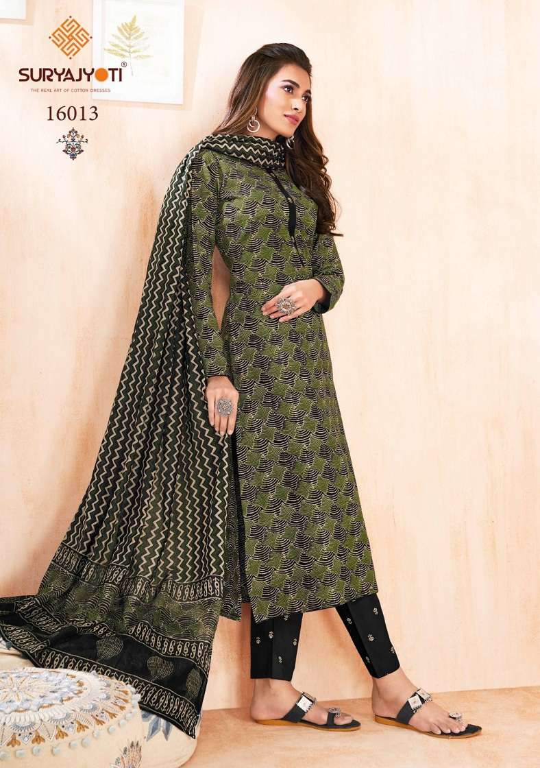 Suryajyoti Zion Vol-16 – Cotton Dress Material Wholesale Catalog