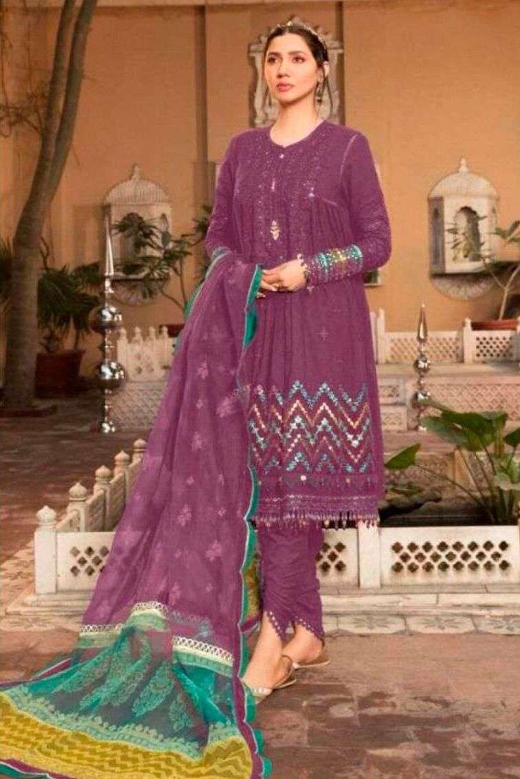 Taj 450 And 500 Chiffon Dupatta Salwar Kameez Wholesale catalog