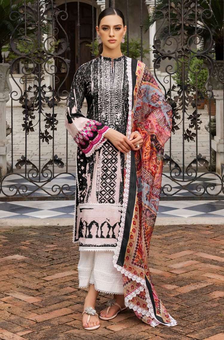 Taj 497 And 498 Queen Court Chiffon Dupatta Salwar Kameez Wholesale catalog