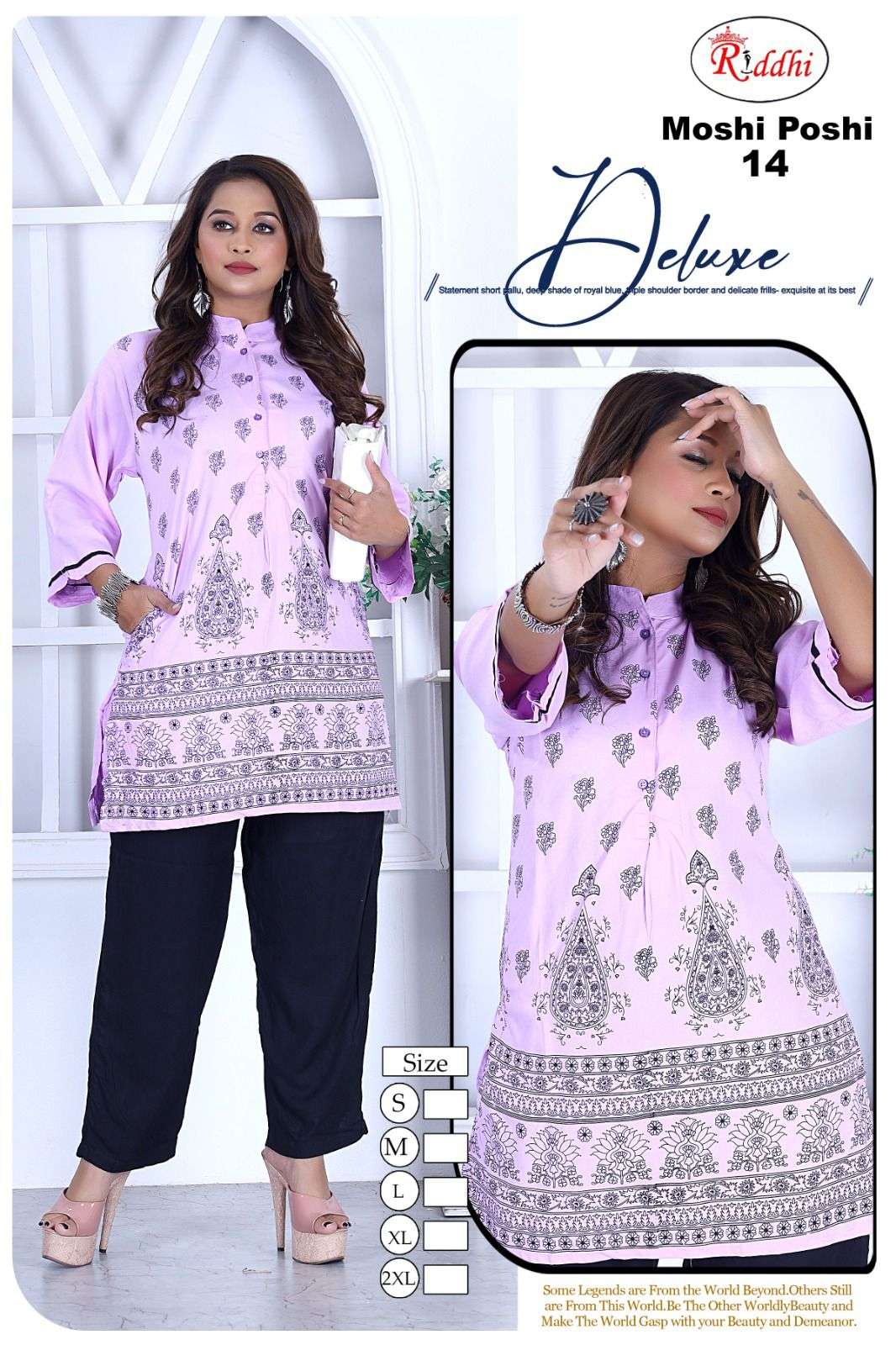 TRENDY RIDDHI MOSHI POSHI Kurti Wholesale catalog