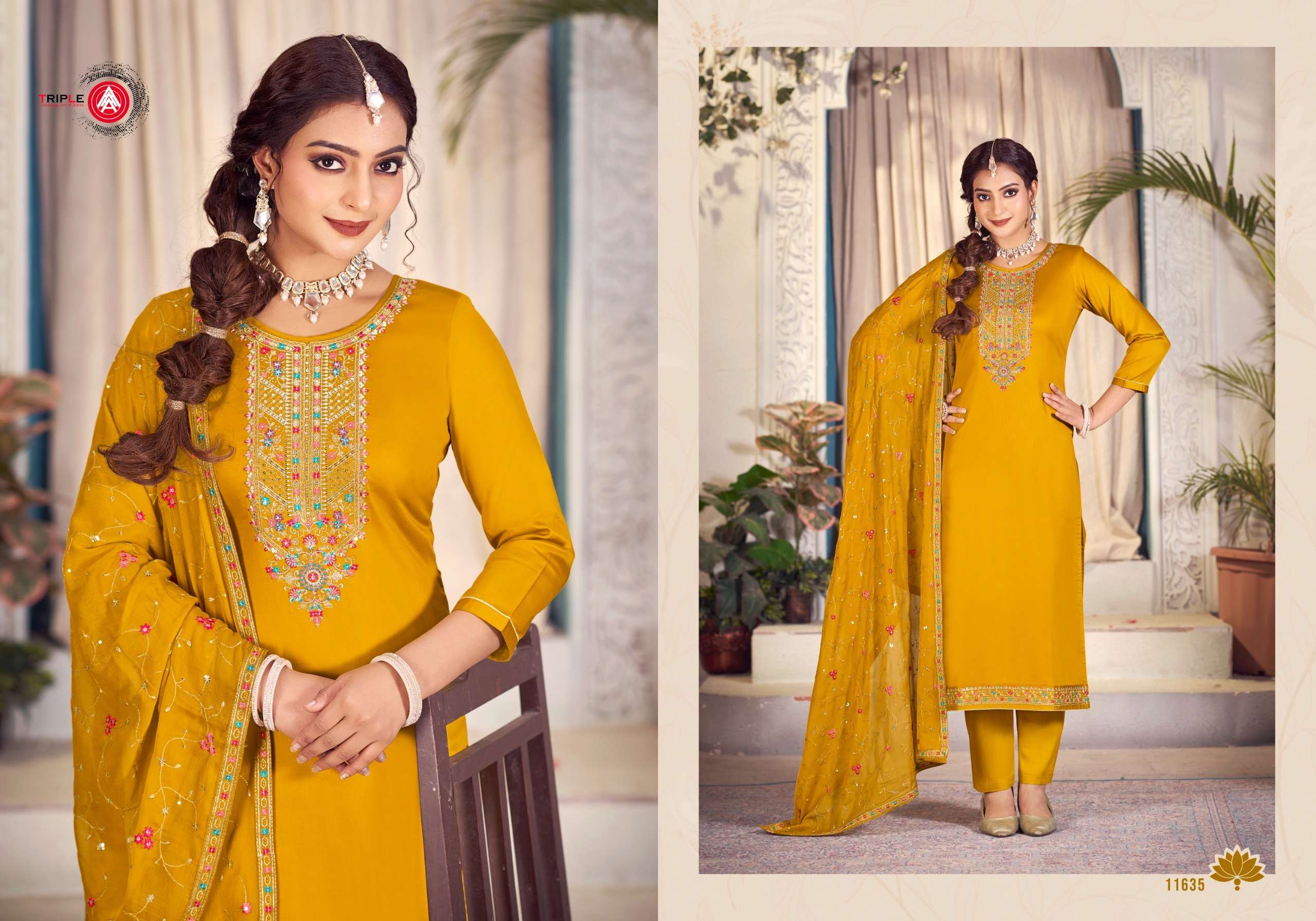 Triple Aaa Keerat Edition 6 Jam Silk Designer Salwar Kameez Wholesale catalog