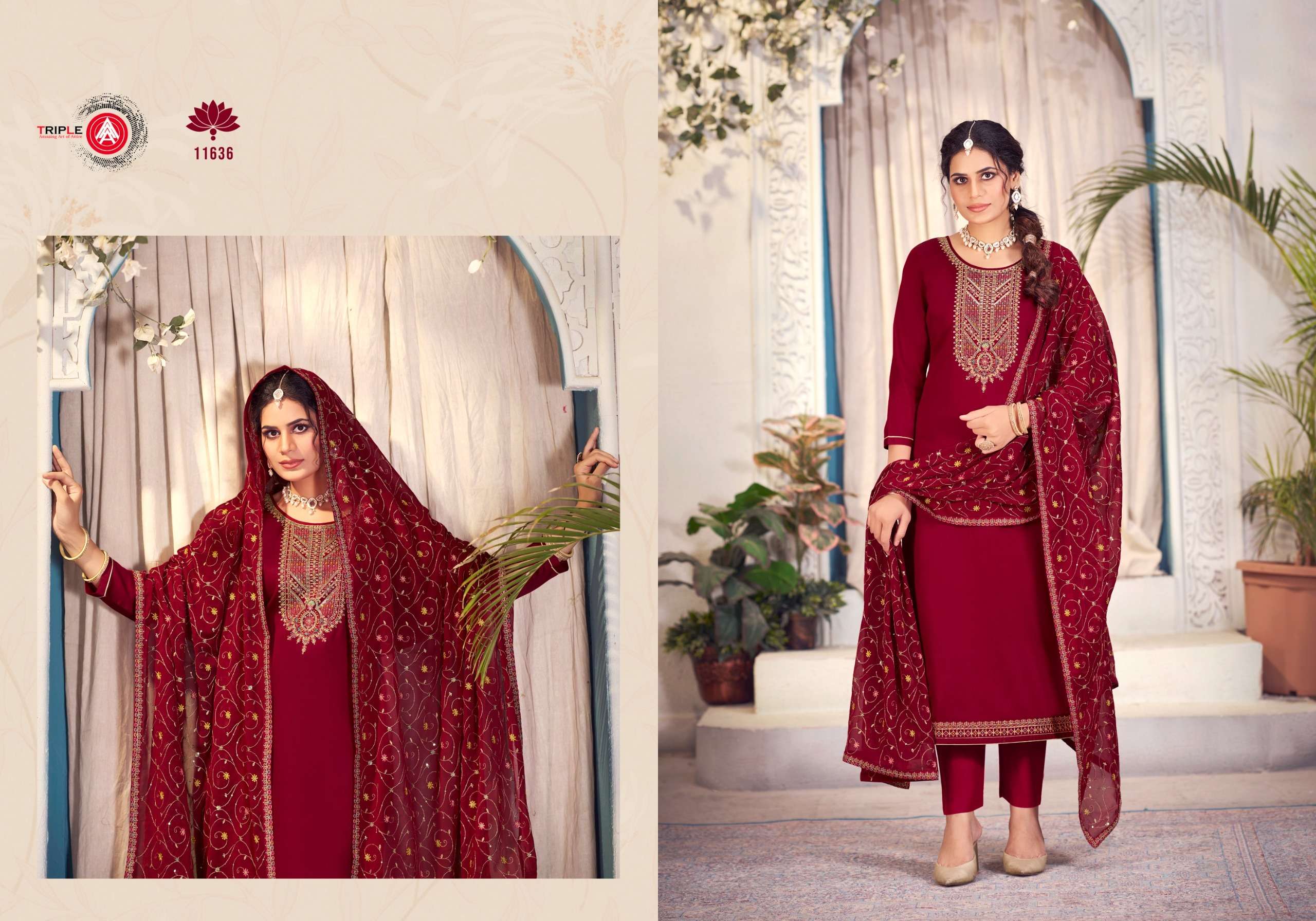 Triple Aaa Keerat Edition 6 Jam Silk Designer Salwar Kameez Wholesale catalog