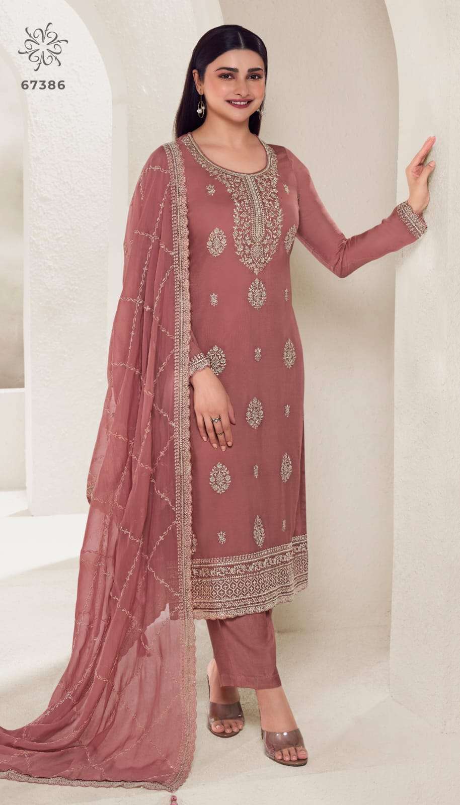 Vinay Kuleesh Chakori Embroidred Salwar Suit Wholesale catalog