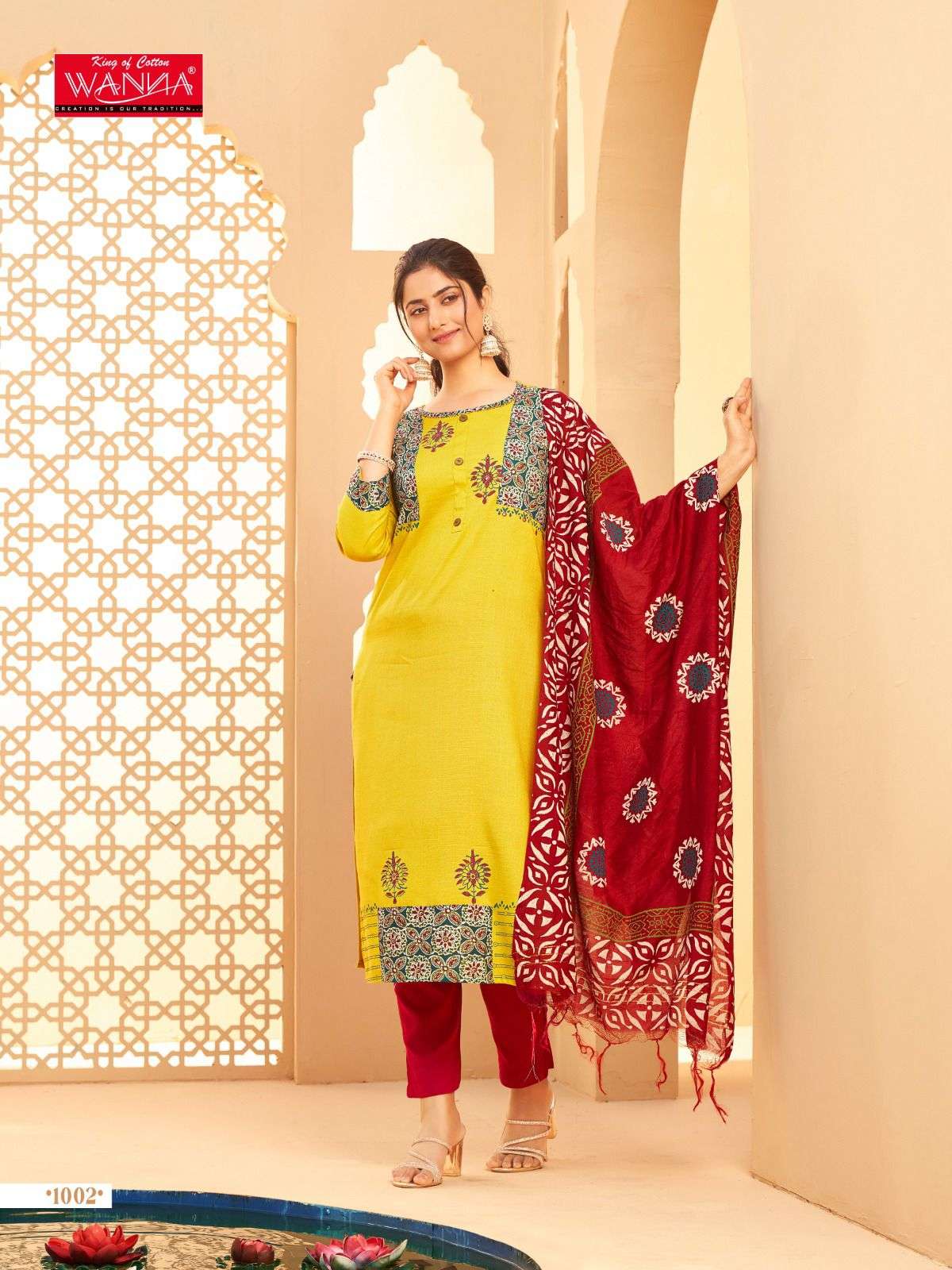 Wanna AJRAKH Kurti Wholesale catalog