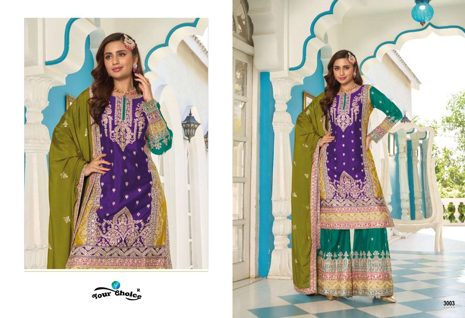 Your Choice Beeba Fancy Chinon Salwar Suit Wholesale catalog