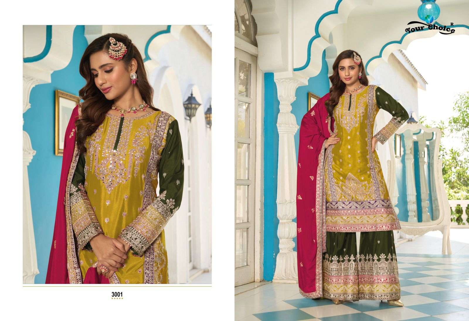 Your Choice Beeba Fancy Chinon Salwar Suit Wholesale catalog