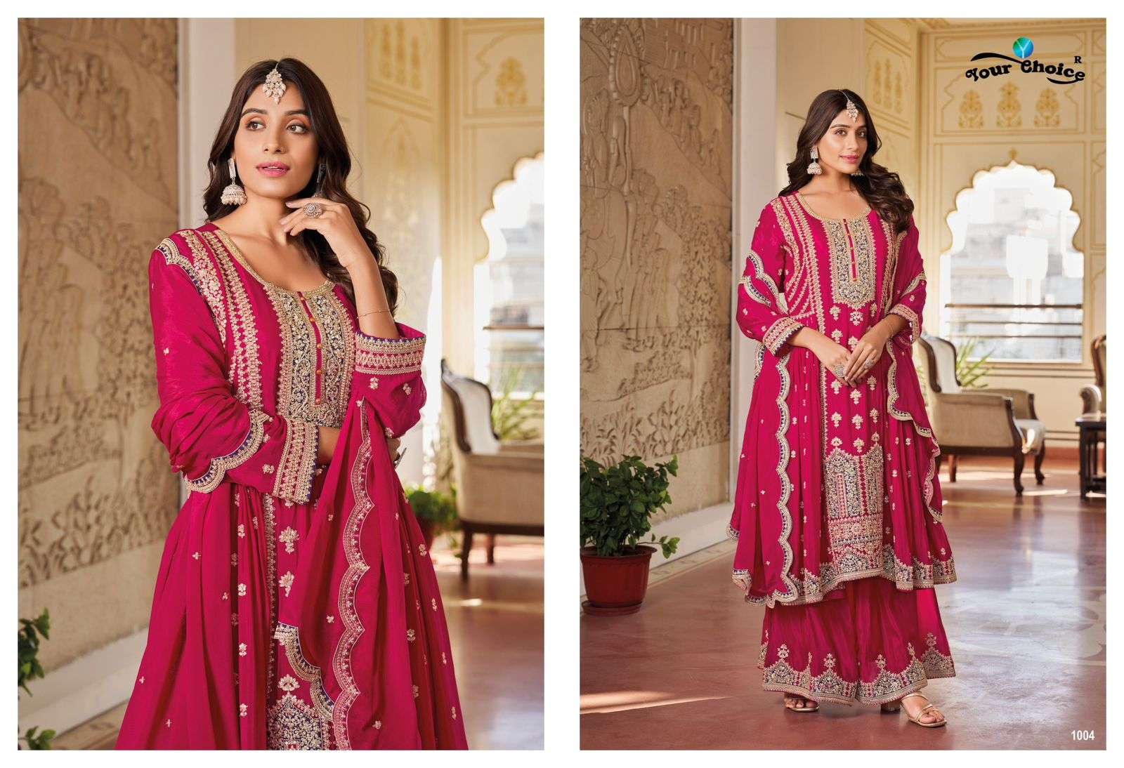 Your Choice Glorina 1001 Chinon Designer Salwar Kameez Wholesale catalog