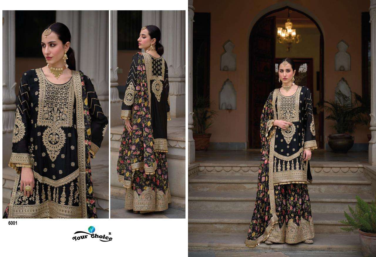 Your Choice Sadaf Chinon Designer Salwar Kameez Wholesale catalog