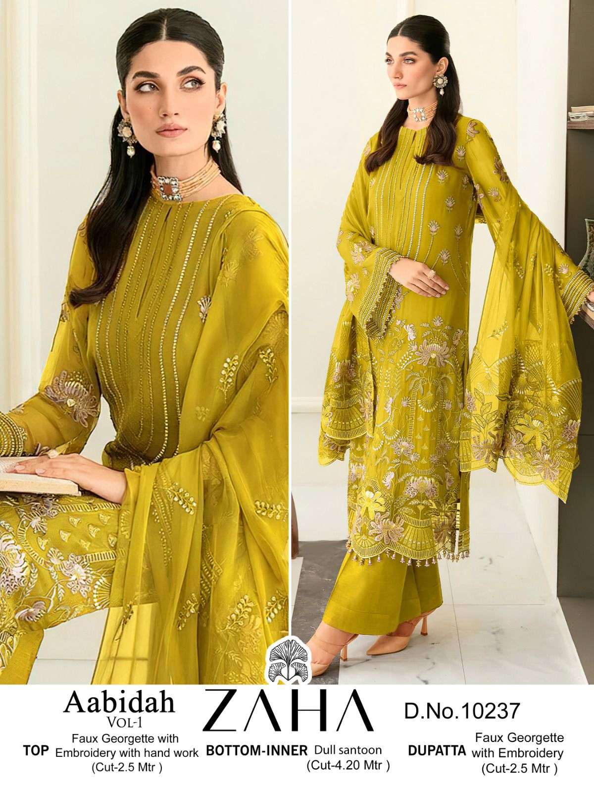 Zaha Aabidah Vol 1 Pakistani Suit Wholesale catalog