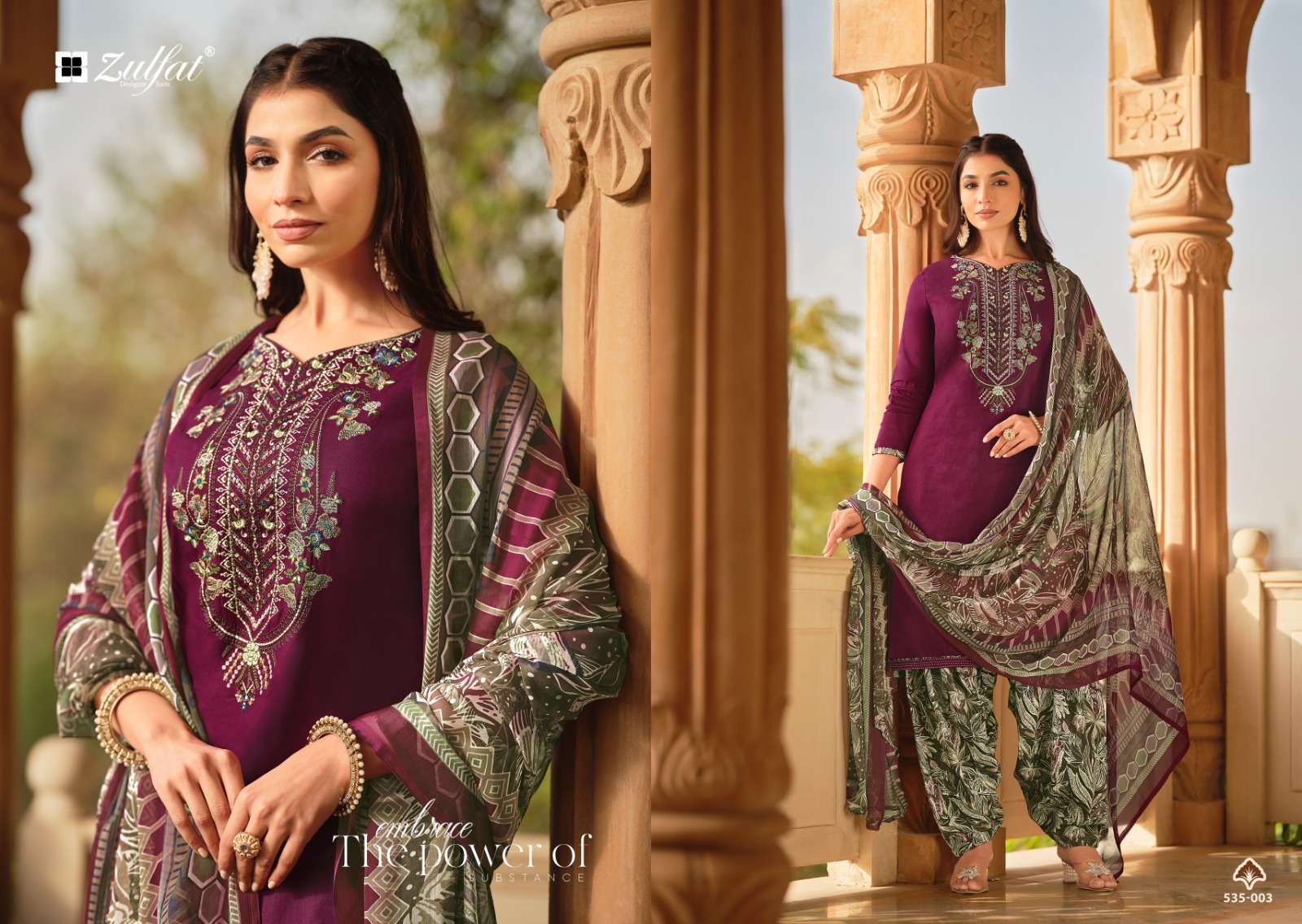 Zulfat Ashnoor Exclusive Designer Dress Material Wholesale catalog