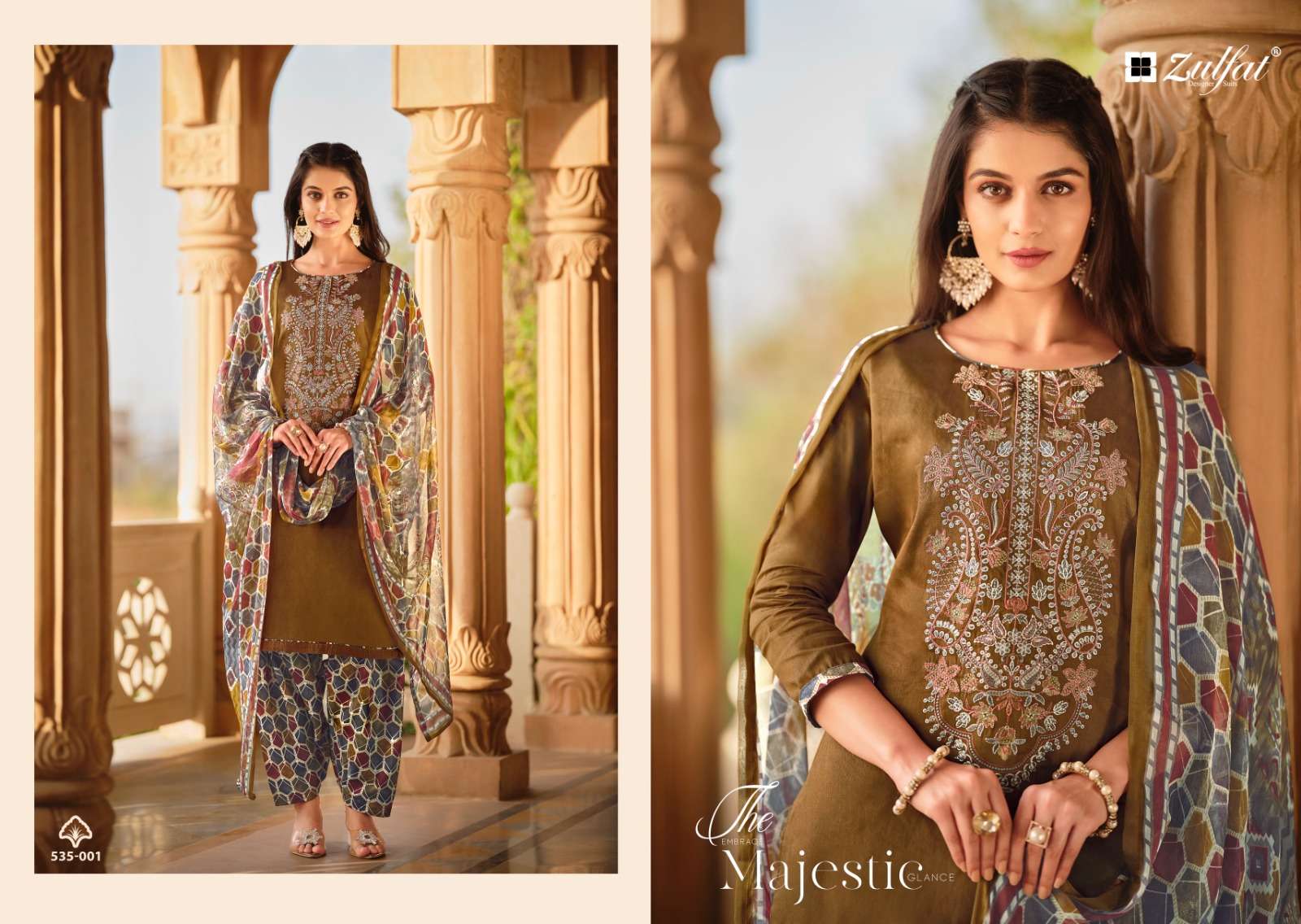 Zulfat Ashnoor Exclusive Designer Dress Material Wholesale catalog