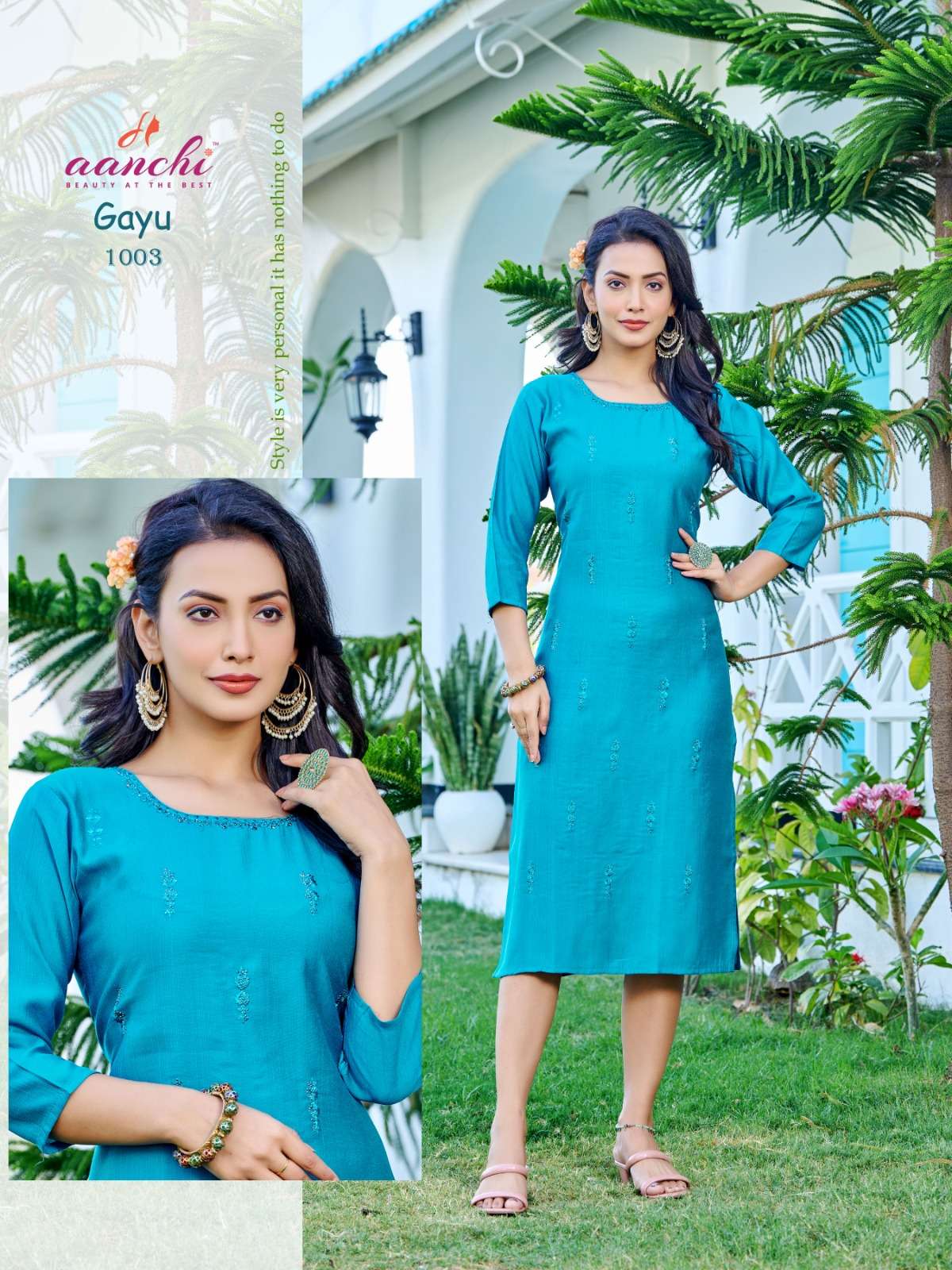 Aanchi GAYU Kurti Wholesale catalog