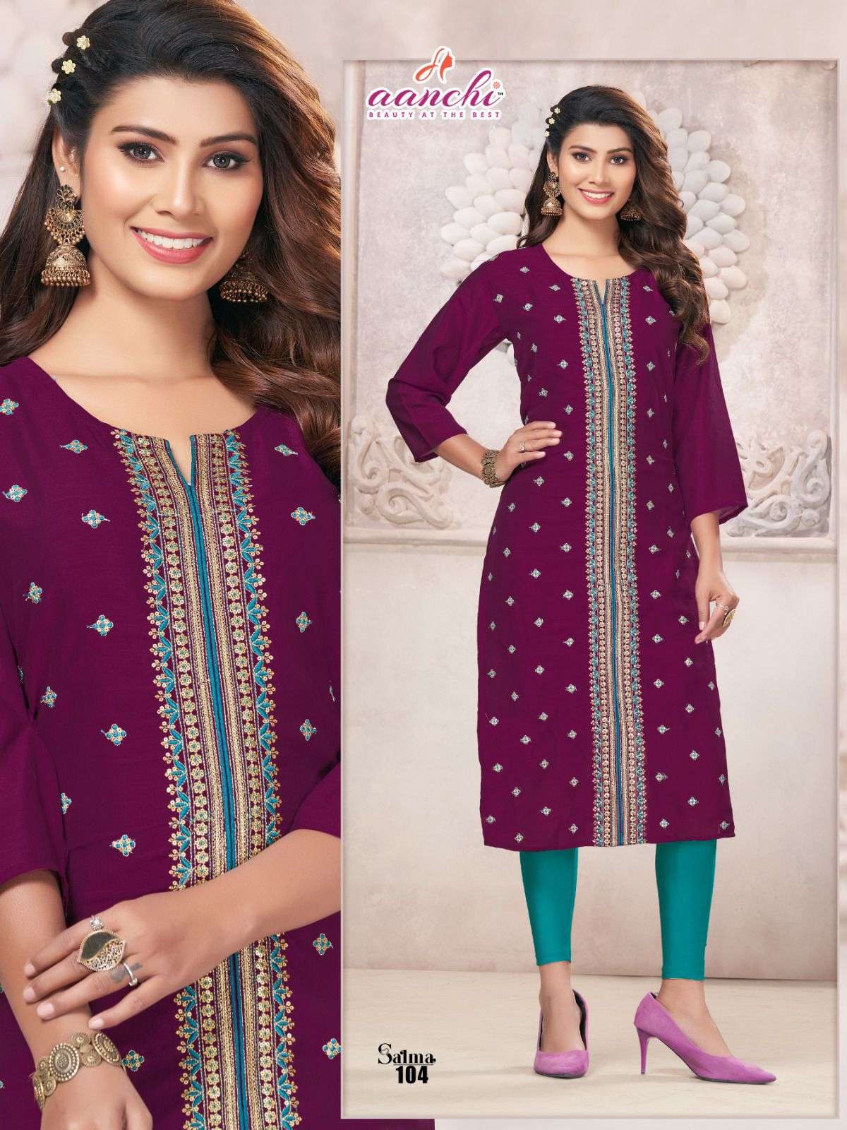 Aanchi SALMA Kurti Wholesale catalog