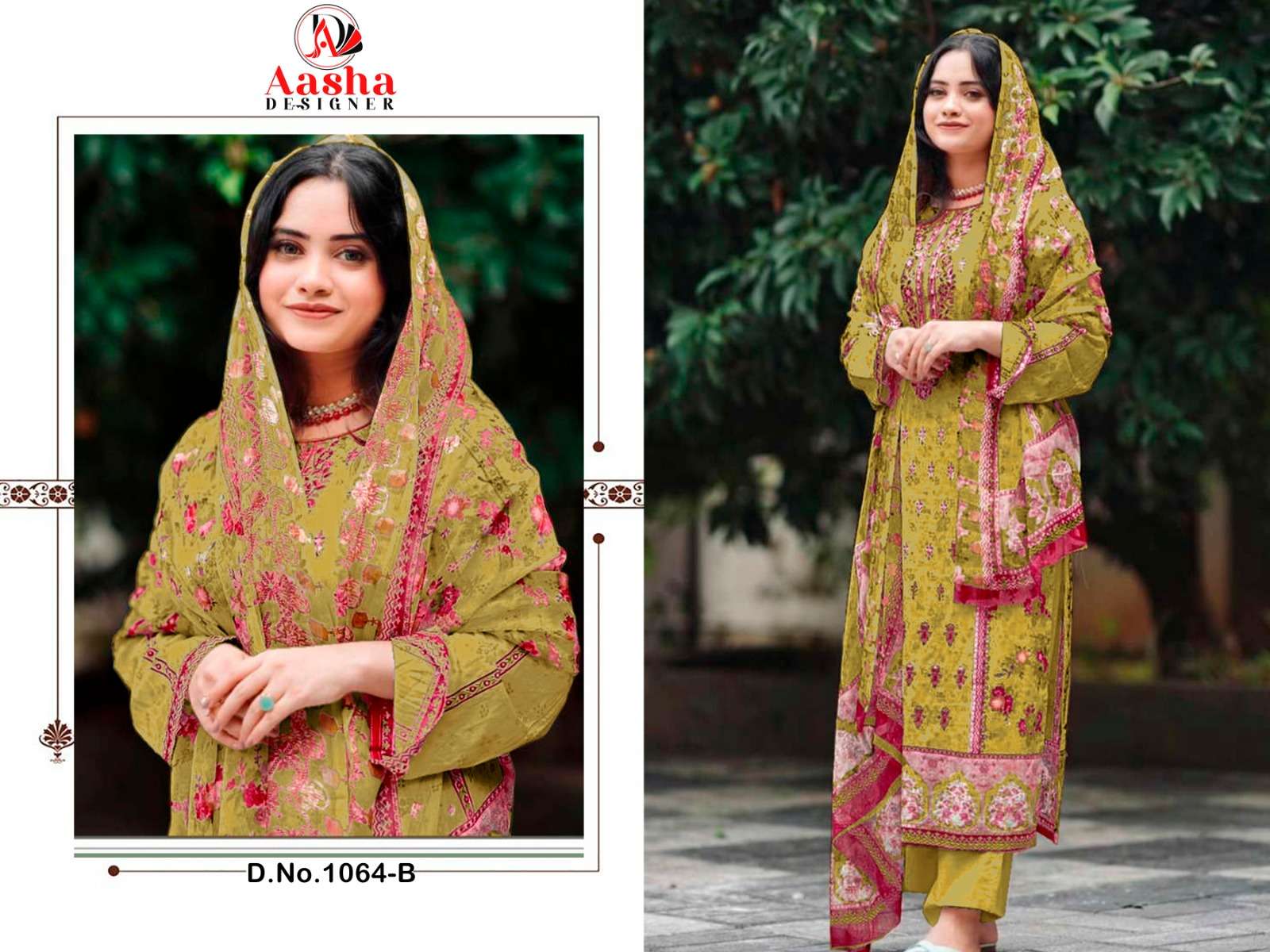 Aasha Harsha Vol 5 Cotton Dupatta Salwar Kameez Wholesale catalog