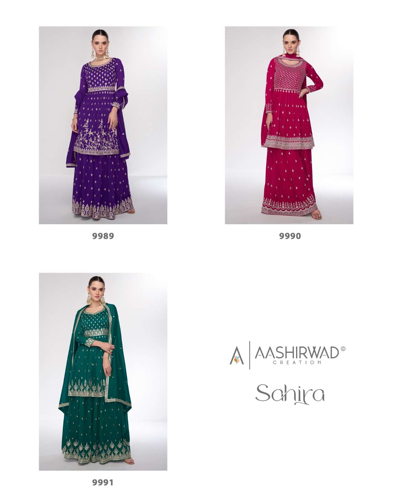 Aashirwad Sahira Premium Silk Salwar Kameez Wholesale catalog