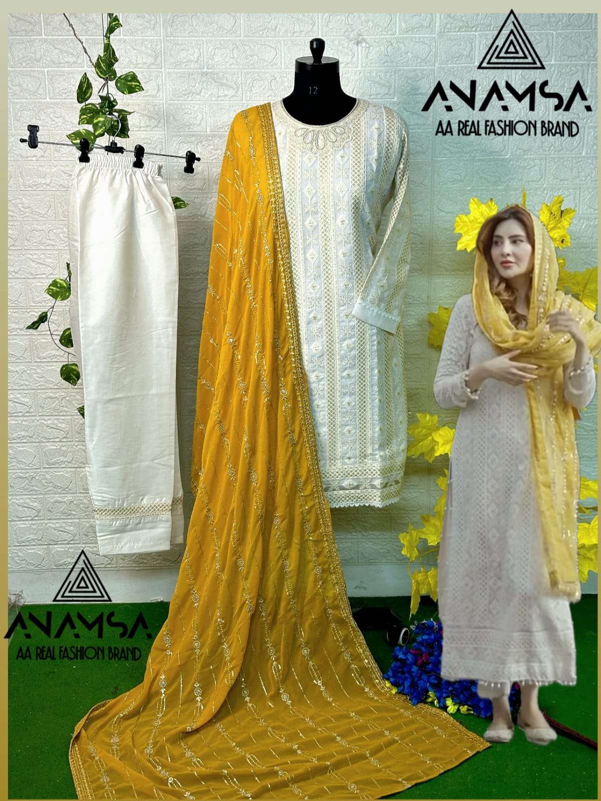Anamsa 431 Georgette Salwar Kameez Wholesale catalog
