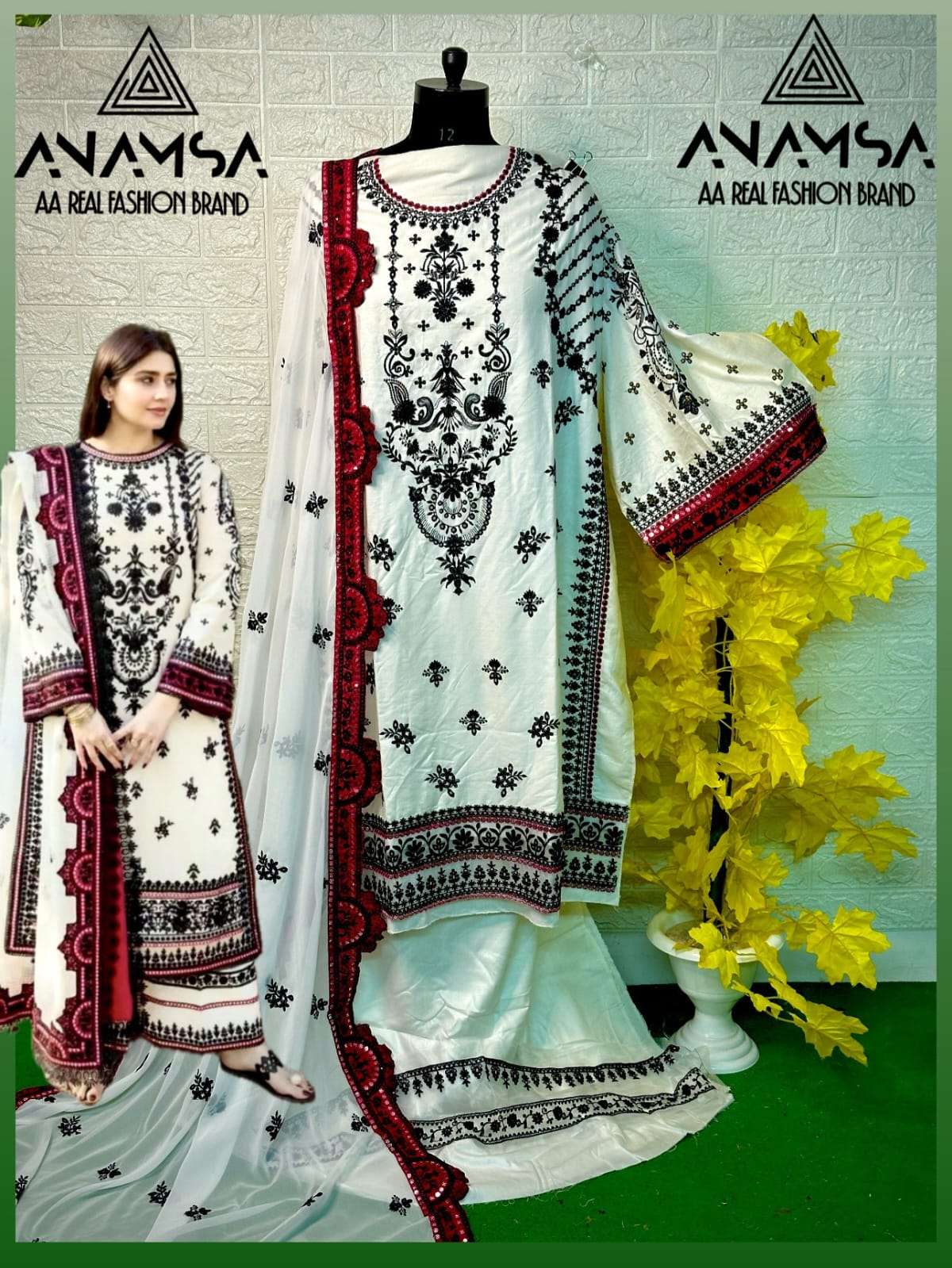 Anamsa 439 Rayon Embroidered Salwar Kameez Wholesale catalog
