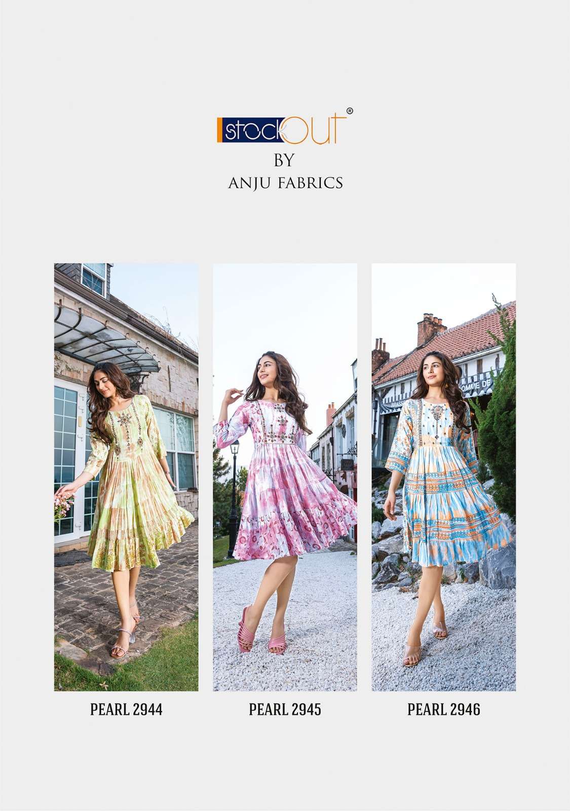 Anju Fabrics Pearl vol -2 Kurti Wholesale catalog
