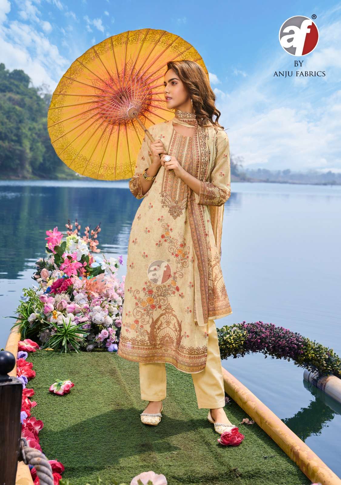 Anju Fabrics Preety Petals vol - 2 Kurti Wholesale catalog