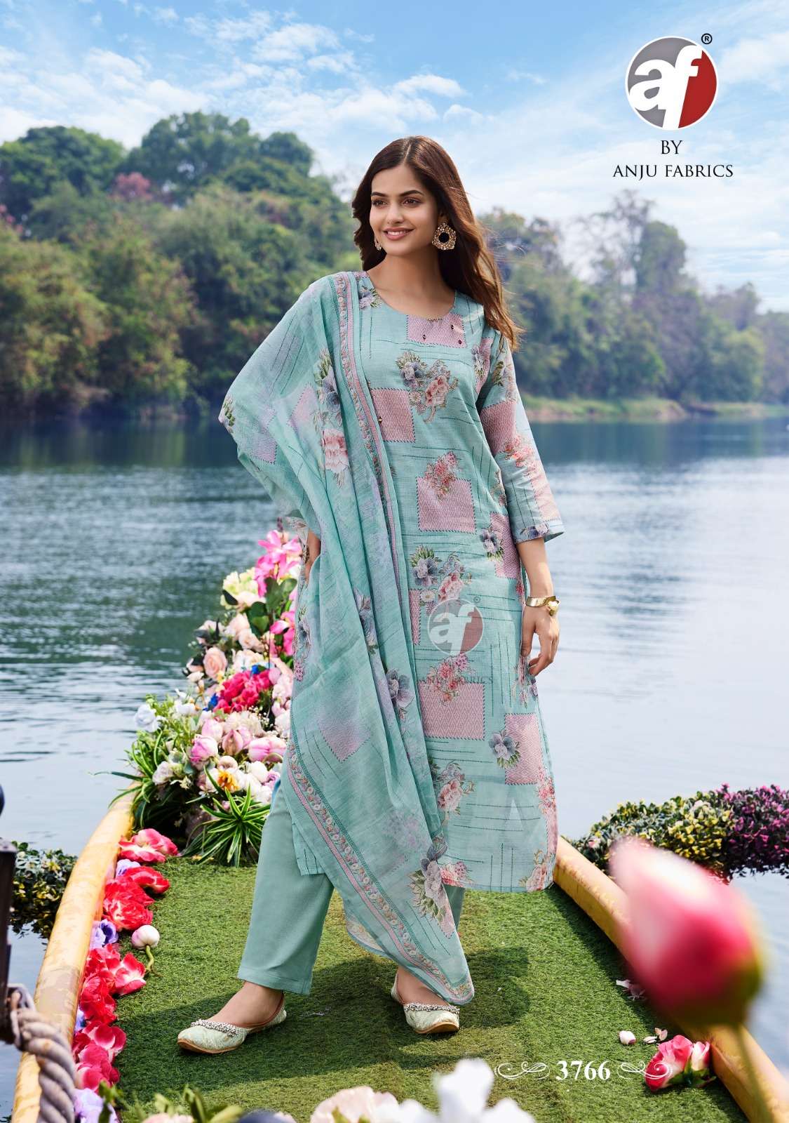 Anju Fabrics Preety Petals vol - 2 Kurti Wholesale catalog