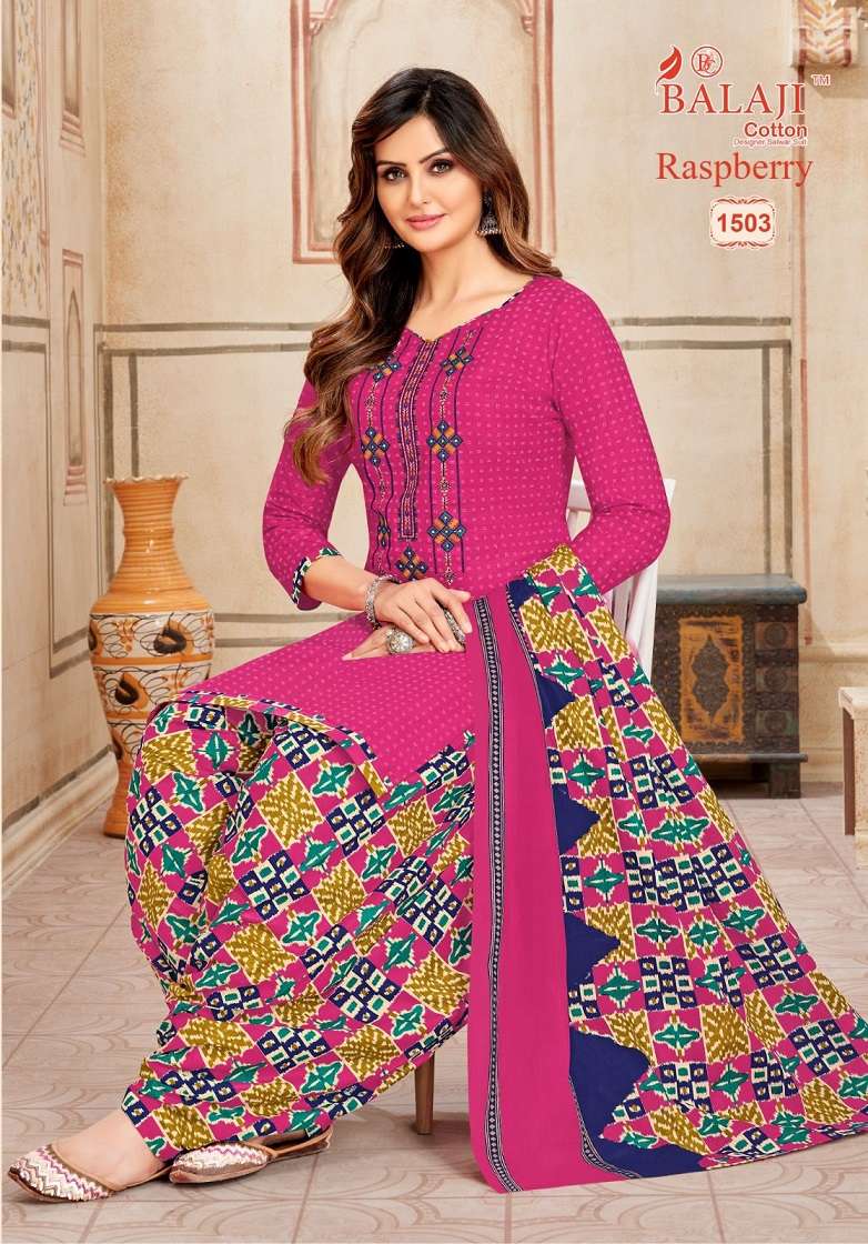 Balaji Raspberry Vol-15 – Premium Dress Material Wholesale Catalog
