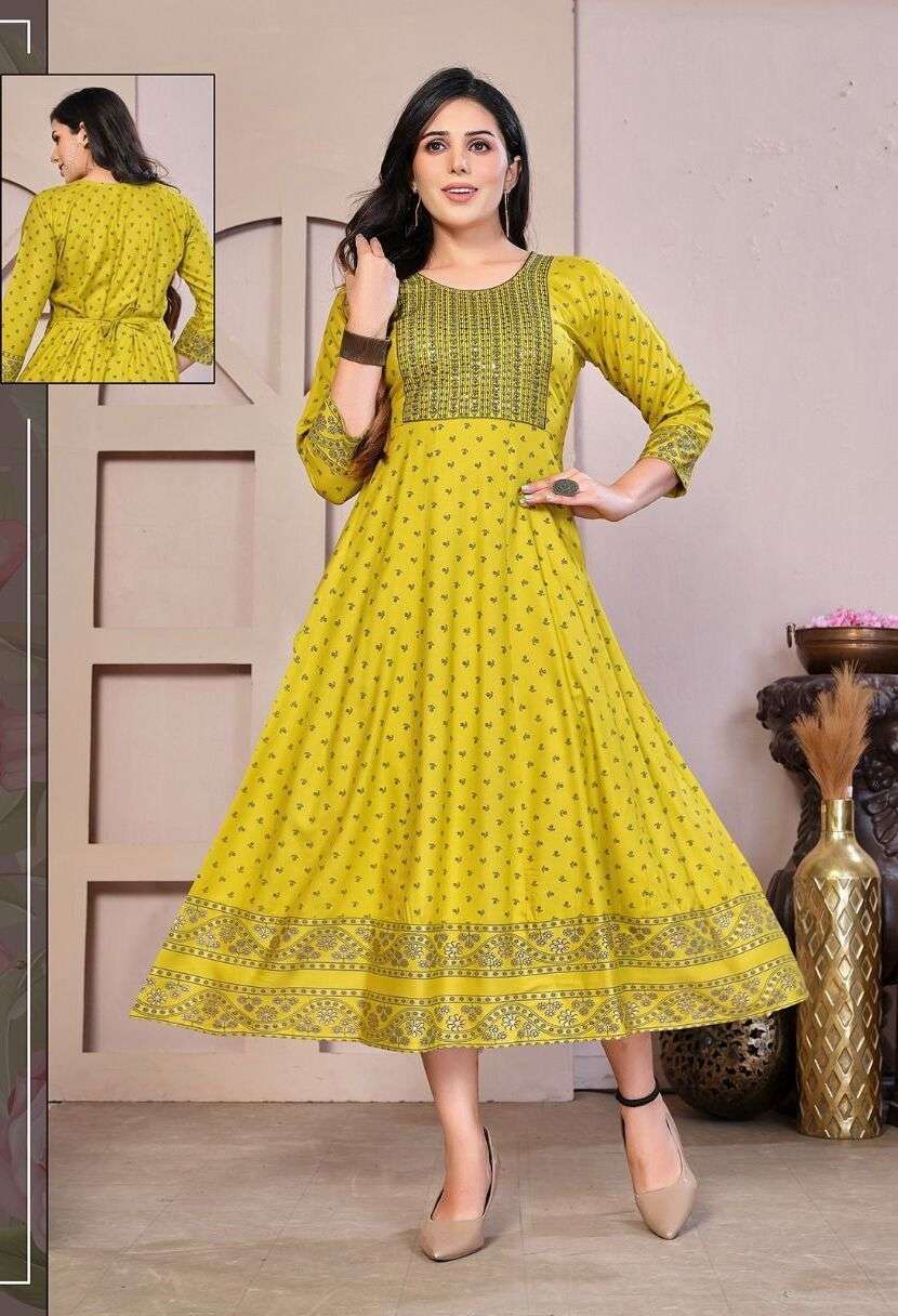 Beauty Flowers Kurti Wholesale catalog