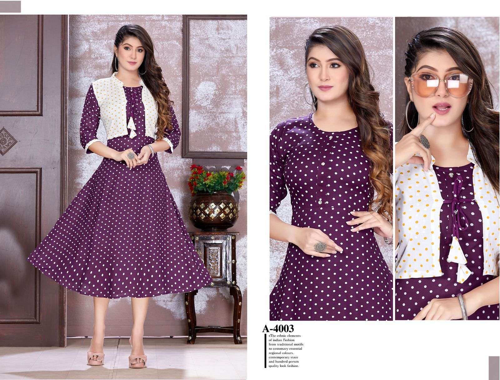 Beauty Jacket Queen Vol.1 Kurti Wholesale catalog