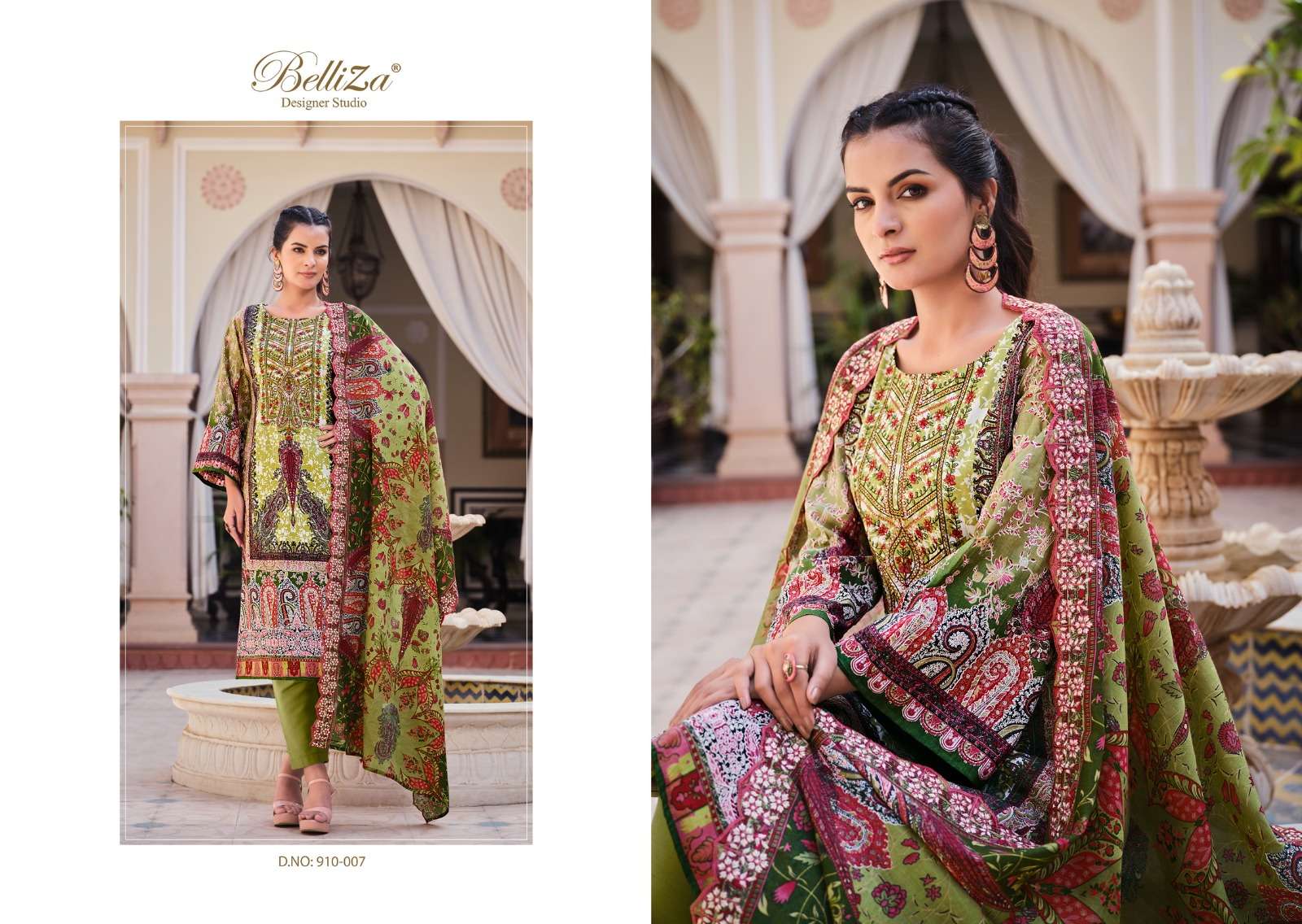 Belliza Guzarish Vol 7 Cotton Digital Printed Dress Material Wholesale catalog