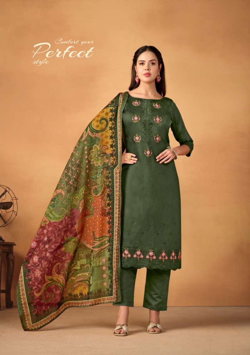 Belliza Jashn E Ishq Vol 5 Cotton Embroidery Dress Material Wholesale catalog