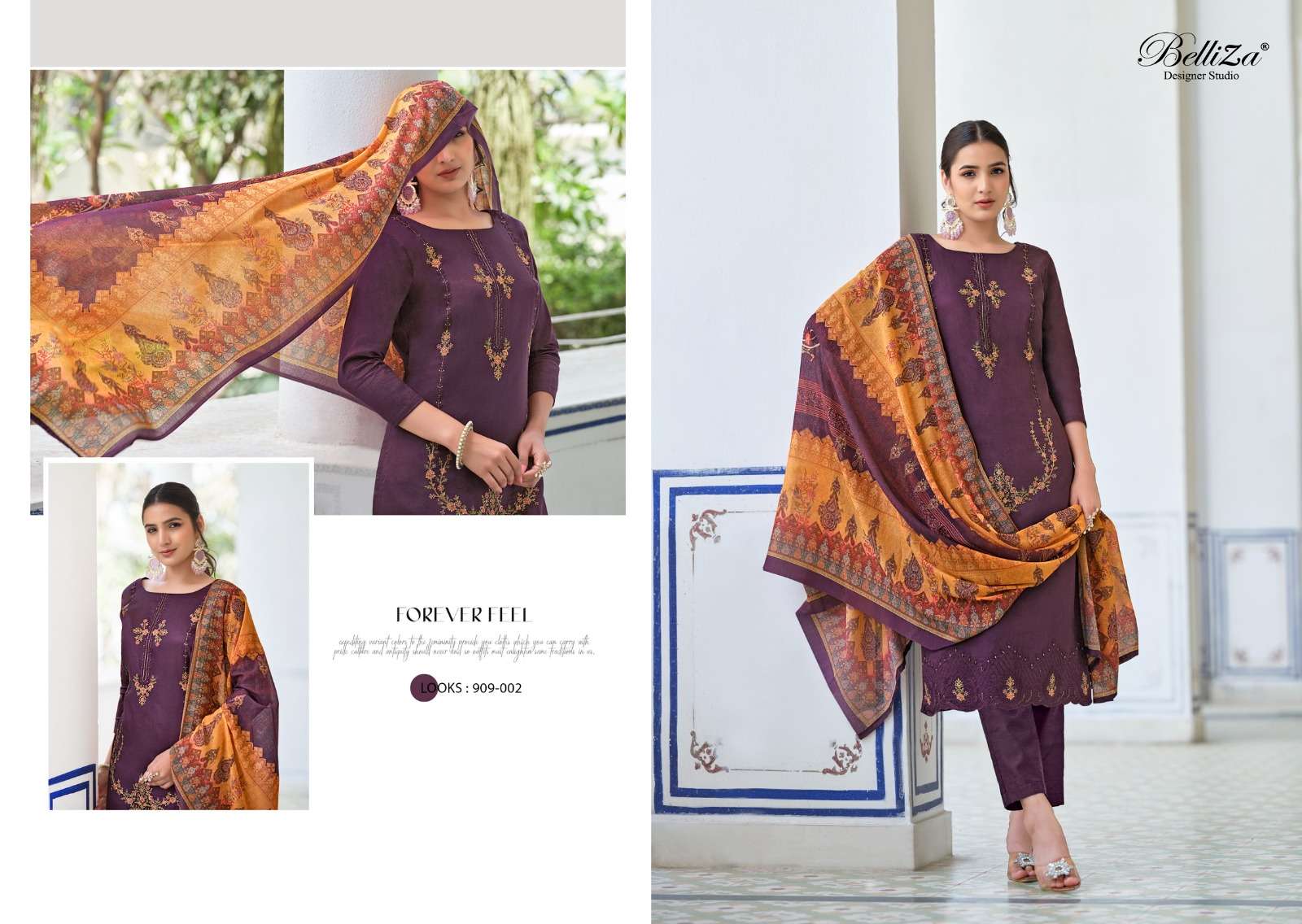 Belliza Jashn E Ishq Vol 6 Cotton Embroidered Dress Material Wholesale catalog