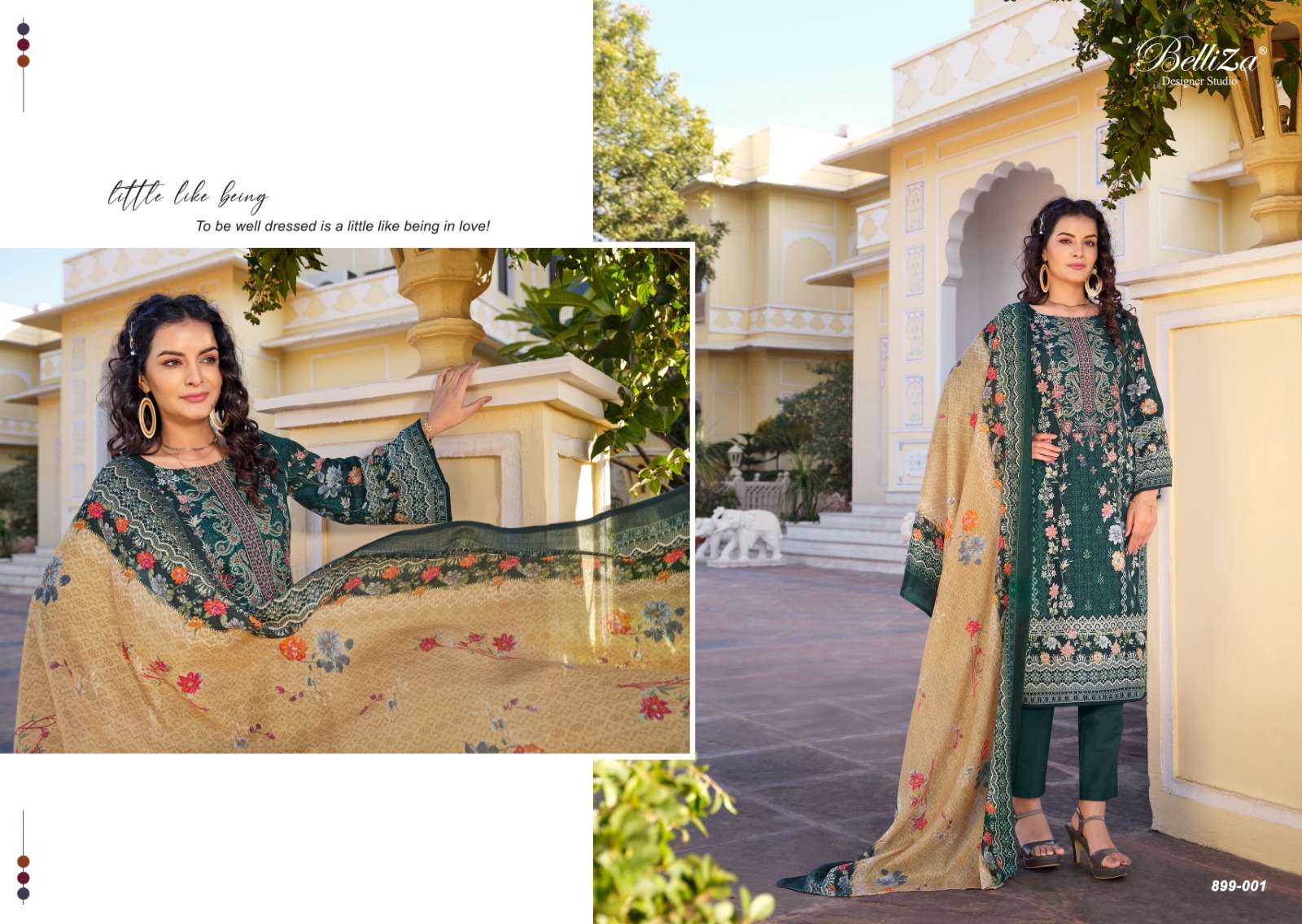 Belliza Naira Vol 44 Premium Designer Dress Material Wholesale Catalog