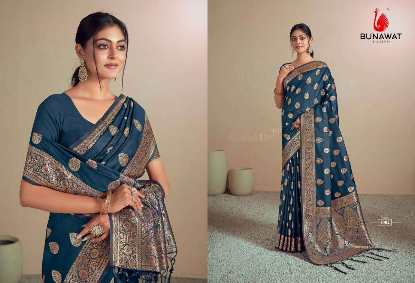 BUNAWAT Butterfly Silk Saree Wholesale catalog