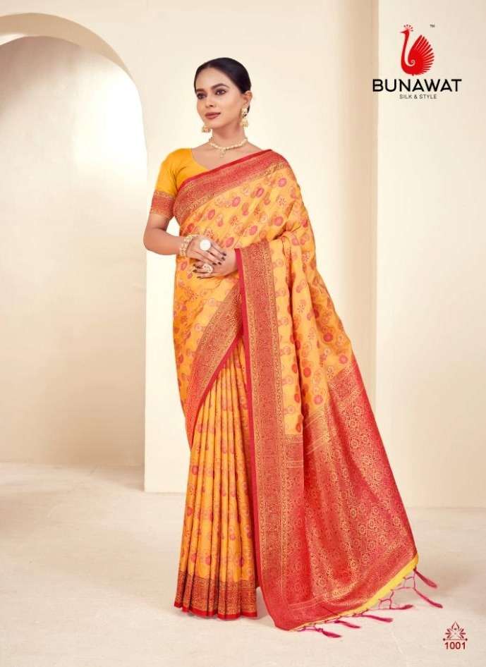 BUNAWAT Majestik Silk Saree Wholesale catalog