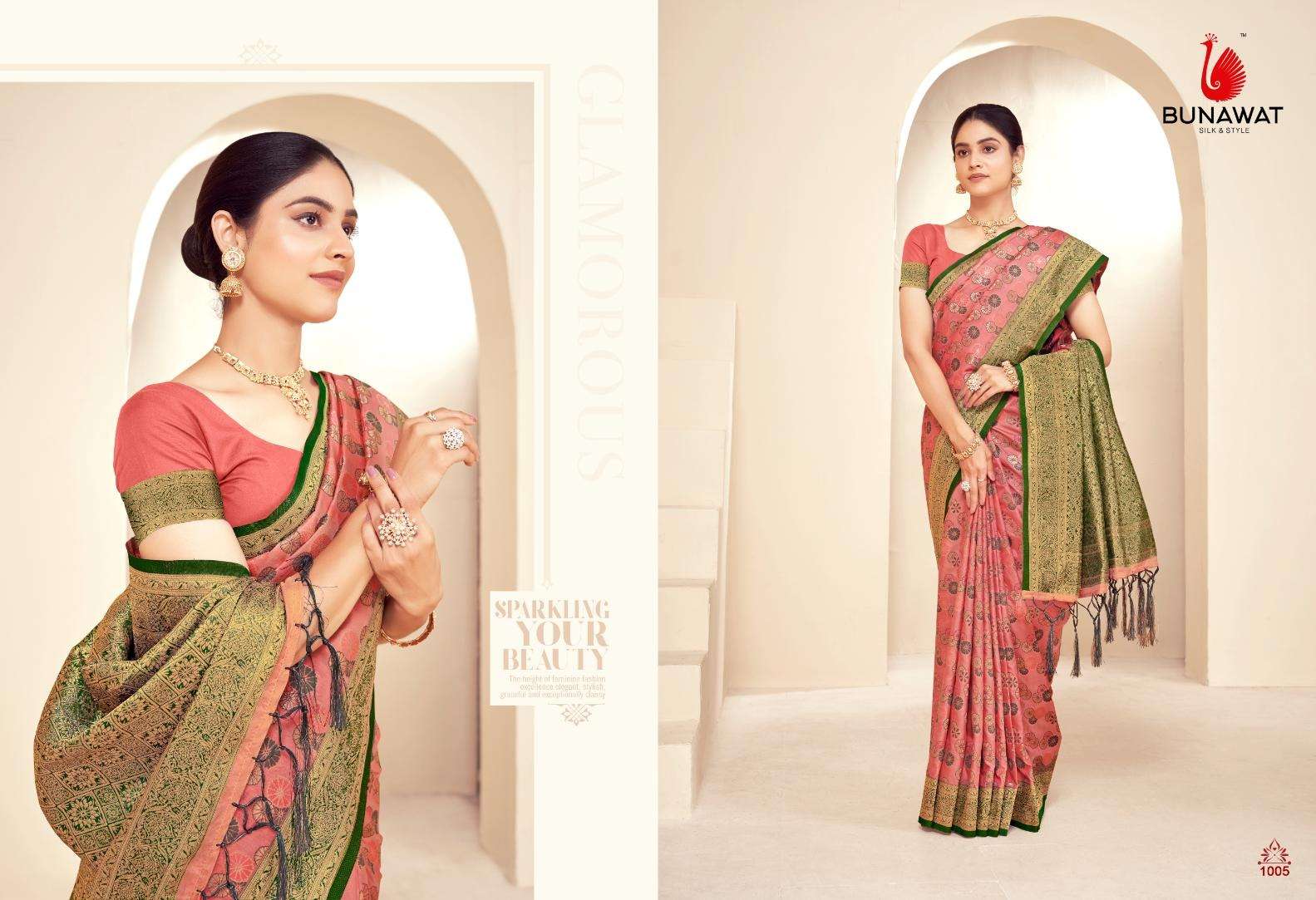 BUNAWAT Majestik Silk Saree Wholesale catalog