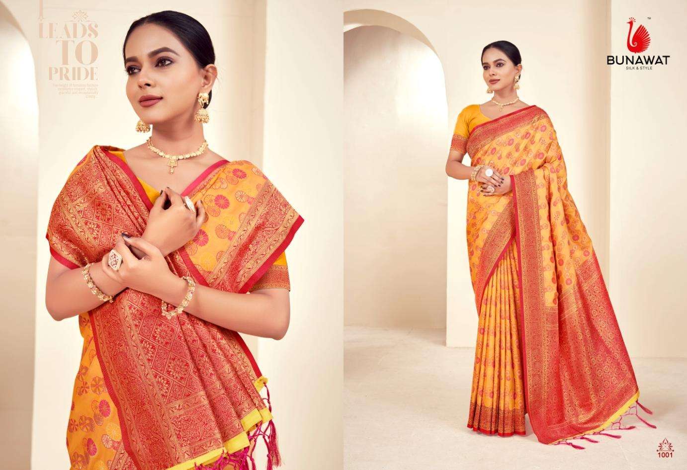 BUNAWAT Majestik Silk Saree Wholesale catalog