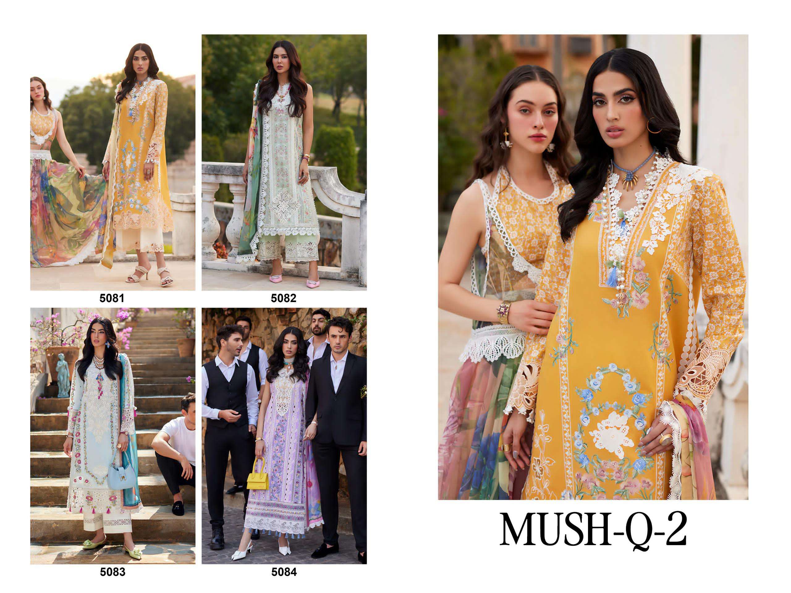 Deepsy Mush Q 2 Heavy Embroidery Salwar Kameez Wholesale catalog