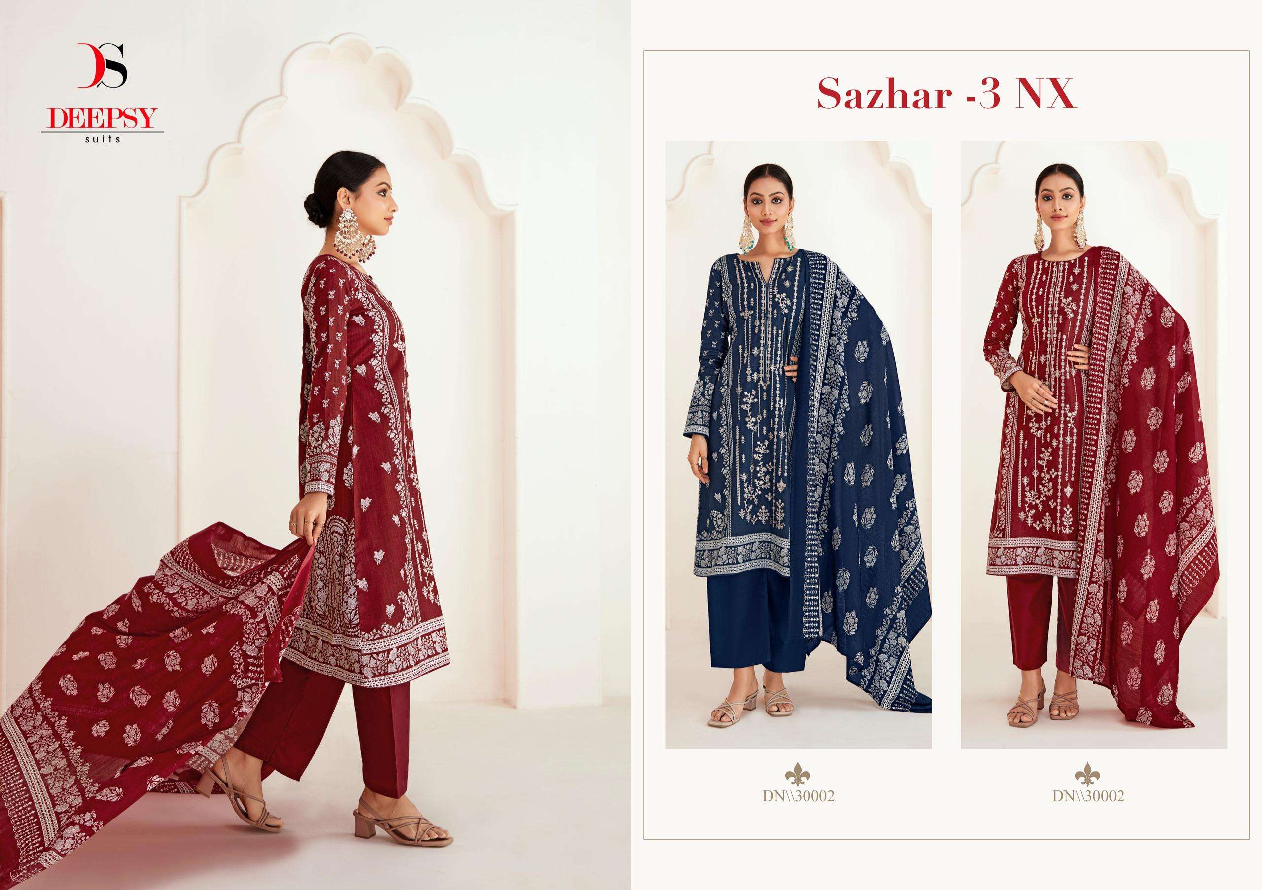 Deepsy Sazhar 3 Nx Chiffon Dupatta Pakistani Suits Wholesale Wholesale catalog