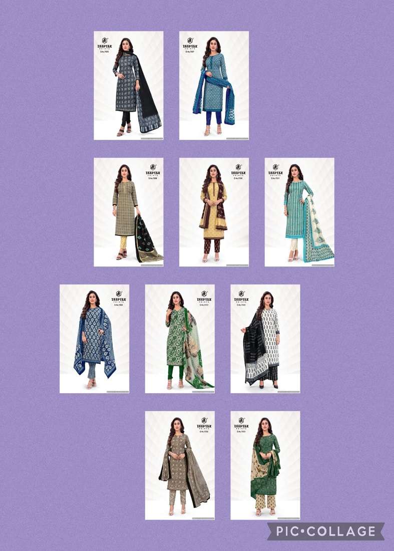 Deeptex Aaliza Vol-7 – Dress Material - Wholesale Catalog