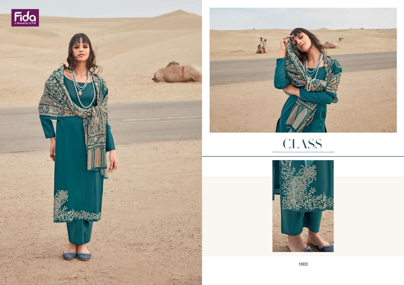 Fida Taksh Cotton Embroidered Dress Material Wholesale catalog