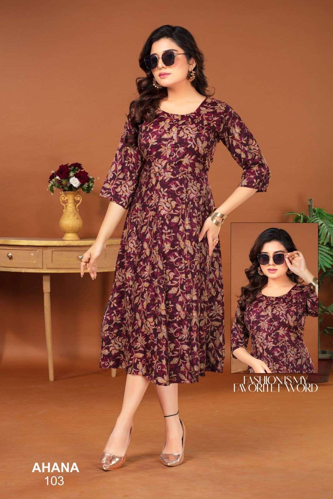 FT AHANA VOL.1 Kurti Wholesale catalog